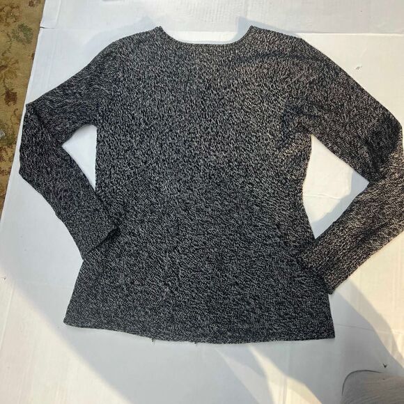 Black and white Calvin Klein flare bottom gathered waist large - Picture 7 of 11